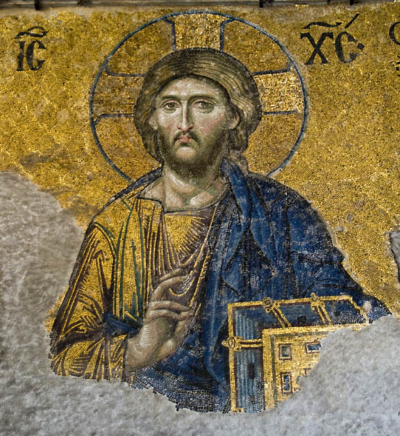 Figure Of Christ Deesis Mosaic